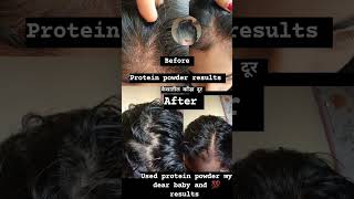 Hair protein powder viralshort youtubeshorts youtubehaircare organics youtuber beauty [upl. by Aernda]