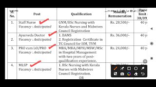 NHM VACANCY 2024  STAFF NURSE  VARIOUS POSTS  APPLY ONLINE [upl. by Deirdra487]