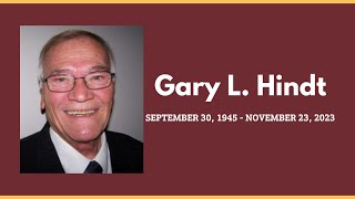 GARY L HINDT  MEMORIAL SERVICE [upl. by Kalfas43]