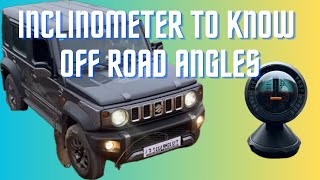 Car inclinometer slope meter for off roading angle measurements Installed in Jimny [upl. by Nelleeus505]