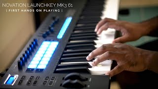 Novation Launchkey Mk3 61  First playing  Steinway and Sons Piano Tone  Logic ProX [upl. by Anilat]