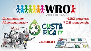 WRO2017 Junior 430 points 109 seconds Instructions programs curriculums Roboriseitcom [upl. by Dorran]