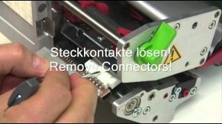 cab Hermes tutorial Wartung Druckkopf  Druckwalze  Maintenance Print Head  Print Roller [upl. by Chandos]