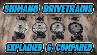 Shimano Drivetrain Comparison  XTR vs XT vs SLX vs Deore [upl. by Ludlow]