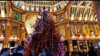 The Leadenhall Market Christmas Lights Switch On 2023 [upl. by Hanah]