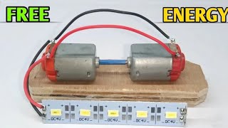 How to generate Free Energy generator with two dc Motor  New simple invention [upl. by Niac]