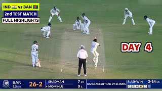 India vs Bangladesh 2nd Test Day 4 Highlights 2024  IND vs BAN 2nd Test Day 4 Highlights 2024 [upl. by Retse]