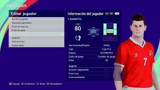 Tranquillo Barnetta  PES Clasico Face Bodyamp Stats [upl. by Tirrag]