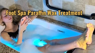 Foot Paraffin Wax Spa Treatment [upl. by Aisatna]