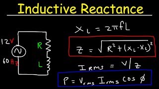 Inductive Reactance Impedance amp Power Factor  AC Circuits  Physics [upl. by Ycul]