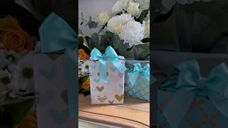 How to wrap a gift with a handle giftideas giftbox giftwrapping [upl. by Mickie574]