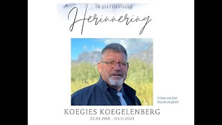 NG Kerk Vredendal  Gedenkdiens van Koegies Koegelenberg [upl. by Valsimot]