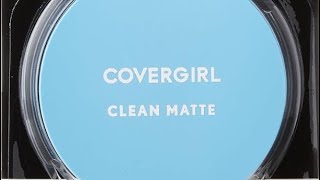 My first vid Covergirl Clean Matte Pressed Powder covergirl [upl. by Nottus361]