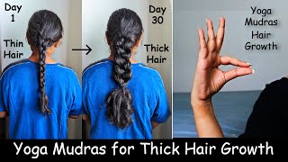 Increase Hair Volume in 30 Days  Thin Hair to Thick Hair  Yoga for Hair Growth  Hand Mudras [upl. by Brawner]