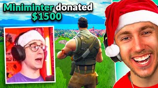 DONATING TO STREAMERS ON CHRISTMAS DAY [upl. by Eel]