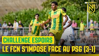 Challenge Espoirs  le FCN simpose sur le terrain du PSG 31 [upl. by Neelik952]