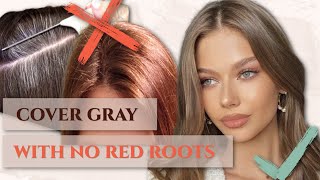 The Secret To Gray Coverage With NO Brassy Red Roots [upl. by Chambers]