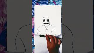 how to draw marshmallowdrawing easy to draw step 😈 by step 😈 dj [upl. by Tnomel]