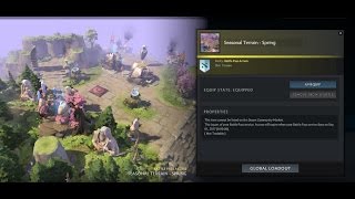 Dota 2 Seasonal Terrain Spring  Spring Weather Effect  Io Arcana [upl. by Joh]