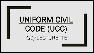 UNIFORM CIVIL CODE  What is Uniform Civil Code [upl. by Rawlinson]