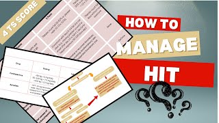 HIT kinds amp how to manage them 4 TS SCORE [upl. by Atkins]