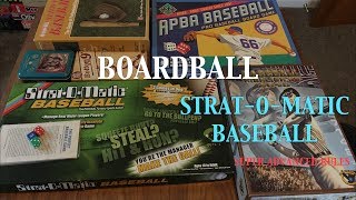 Boardball StratOMatic Baseball Super Advanced Rules [upl. by Yramliw]