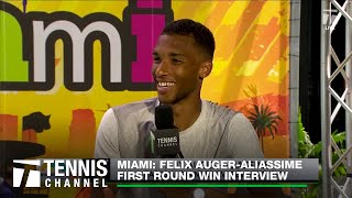 Felix AugerAliassime Embracing New Status as Unseeded Player  Miami 1R [upl. by Rhoda]