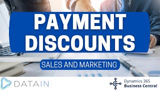 5334 Sales Process PAYMENT DISCOUNTS  Dynamics Business Central NAV [upl. by Hamil782]