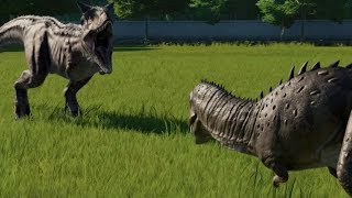 Carnotaurus VS Majungasaurus  Jurassic World Evolution [upl. by Seebeck520]