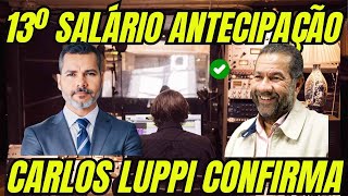 13º Salário ANTECIPADO em 2024 CONFIRMADO AGORA pelo Ministro Carlos Lupi [upl. by Furie]