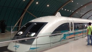 Shanghai Maglev  Transrapid Train Ride  Airport  City  Airport [upl. by Yeoz160]