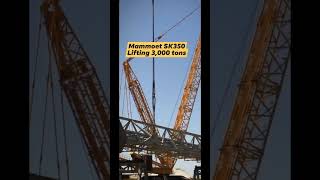 Mammoet SK350 Lifting 3000 tons crane fyp viralvideo viralshorts viralshort construction [upl. by Potts]