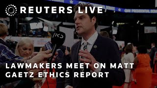 LIVE US House Ethics panel meets amid calls for Gaetz report [upl. by Sean500]