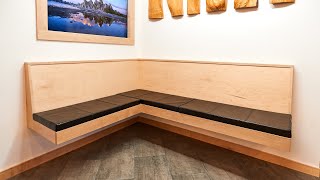 Making a Floating Banquette  Full Build Video [upl. by Sands]