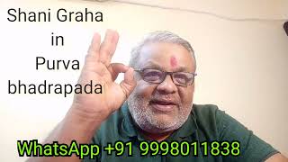 Saturn  Shani In Purva Bhadrapada Nakshatra  06 April To 03 October 2024  Best Astrologer Mumbai [upl. by Hsirrap335]