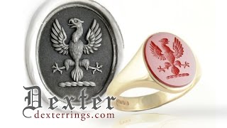 Making a Wax Impression with a Signet Ring or Seal [upl. by Nivrac]