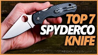 Top 7 Best Spyderco Knife in 2023 EDC Folding Knives [upl. by Haymo735]