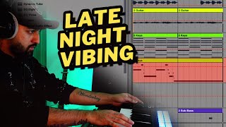 Making RnB Beats At Night  Ableton Cookup [upl. by Ghassan318]