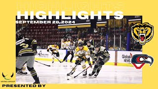 Victoria Grizzlies 4 vs Cowichan Valley Capitals 0 September 28 2024 Game Highlights [upl. by Sevik946]