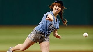 MLB WORST FIRST PITCHES EVER [upl. by Htidirem]