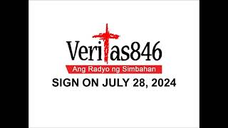 DZRVAM Veritas 846 Sign ON July 28 2024 [upl. by Iden]