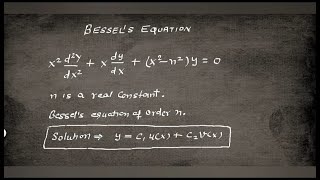 Solution Of Bessels Differential Equation  Bessels Equation [upl. by Artap]