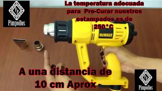 COMO UTILIZAR LA PISTOLA DE CALOR CORRECTAMENTE EN TUS IMPRERSIONES [upl. by Harte]