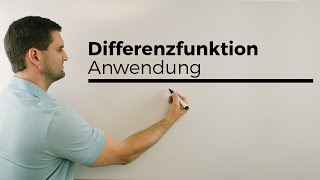 Differenzfunktion Anwendungsmöglichkeiten  Mathe by Daniel Jung [upl. by Nohtahoj854]