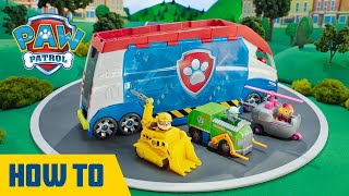 NEW Launch amp Rescue Patroller HowTo Play  PAW Patrol  Toys for Kids [upl. by Neivad774]