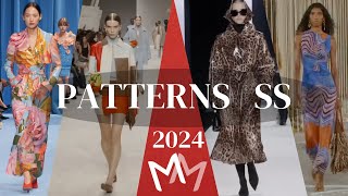 Fashion Patterns and Prints Trends for Spring Summer 2024 [upl. by Surtemed]