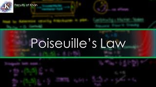 Deriving Poiseuilles Law from the NavierStokes Equations [upl. by Lubin]