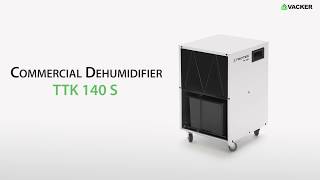 Commercial Dehumidifier TTK 140 S for laboratories offices small warehouse server room factories [upl. by Lati103]