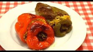 Vegan Simple Stuffed Peppers [upl. by Berkly164]