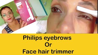 Philips eyebrow trimmer  touch ups precision trimmer4000 flawless eyebrow trimmerpainless trimmer [upl. by Mireielle195]